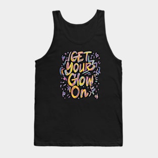 Get Your Glow On Retro Colorful Tank Top